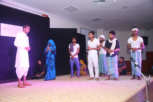 Gandhiji aur Champaran play staged by MANU University students