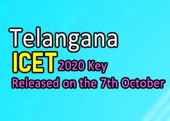 Telangana ICET 2020 Key Released on the 7th October