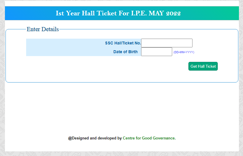 How to download TS Inter 1st year Hallticket