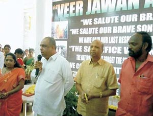 B.R.Ambedkar Open University Offered Floral Tributes To Pulwama Martyrs