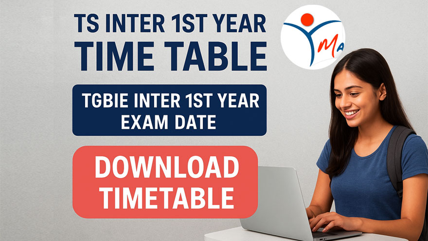 TS Inter 1st Year Time Table 2026