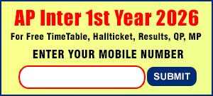 AP Inter 1st Year Time Table 2026