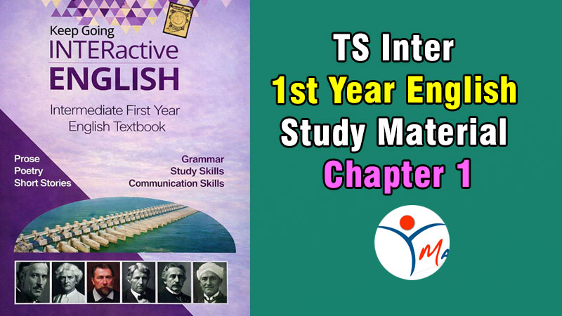 TS Inter 1st Year English Study Material Chapter 1