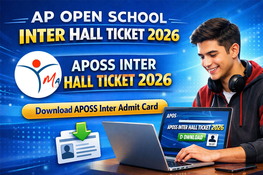 AP Open School Inter Hall Ticket 2026