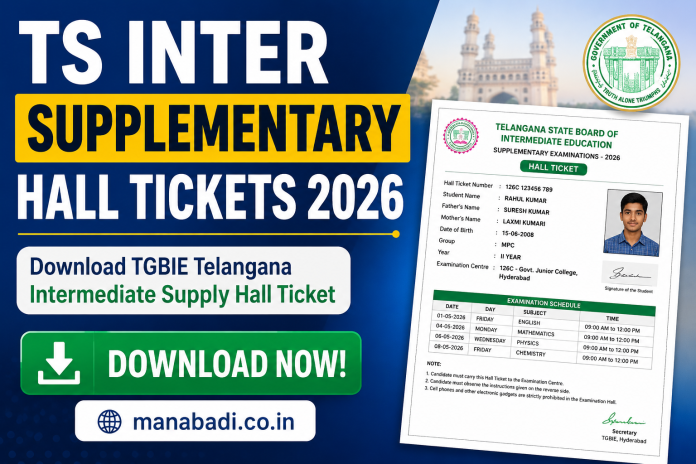 TS Inter Supplementary Hall Tickets 2026