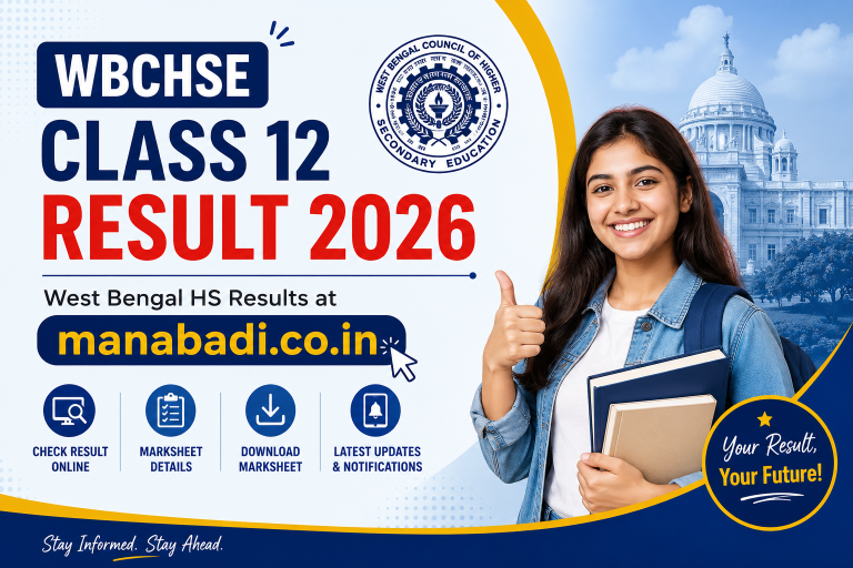 WBCHSE Class 12 Result 2026 Out: West Bengal HS Results and Direct Links at manabadi.co.in