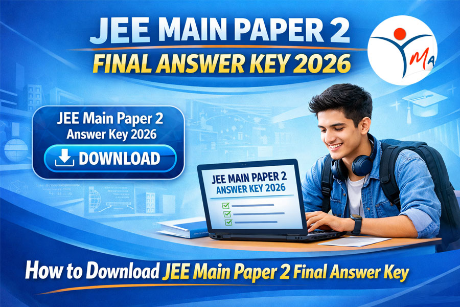 JEE Main Paper 2 Final Answer Key 2026 Released: Direct Download Link Available at manabadi.co.in
