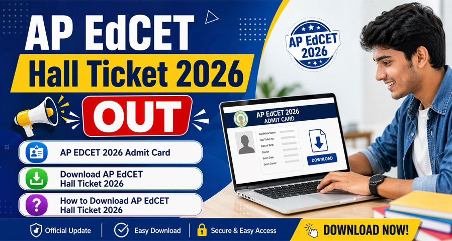 AP EdCET Hall Ticket 2026 Out: Download Admit Card, Exam Date at manabadi.co.in
