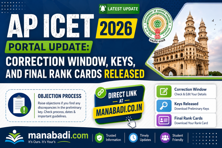 AP ICET 2026 Portal Update: Correction Window, Keys, and Final Rank Cards Released