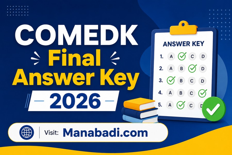 COMEDK Final Answer Key 2026 Direct link at Manabadi.com