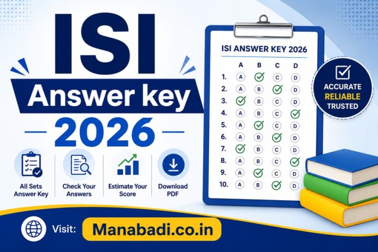ISI Admission Test 2026 Final Answer Key : Result Date, Cutoff Marks & Complete Admission Process Updates