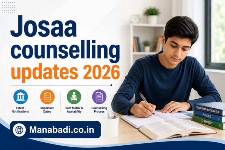JoSAA 2026: Csab Mock Allotment Out, SAF, PAF , Documents Required, Direct link at manabadi.co.in
