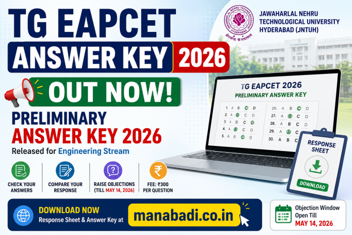TG EAPCET Answer Key 2026 Out