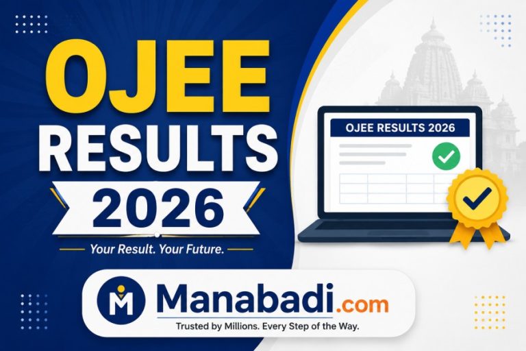 OJEE Results 2026 Out: Score Card Link at Manabadi.com