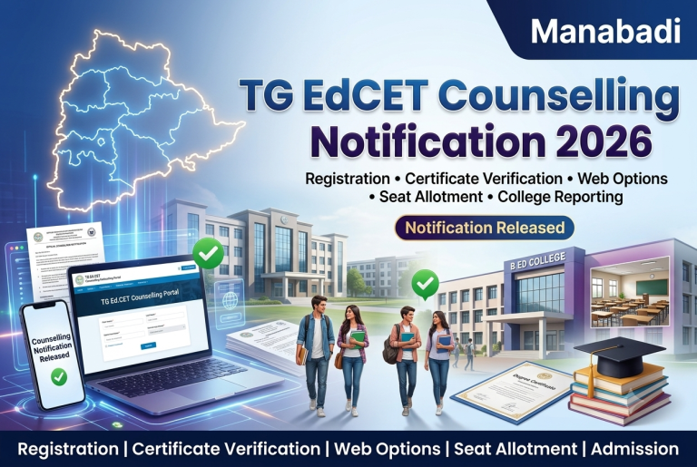 TG EdCET Counselling Notification 2026: Revised Schedule, Registration Extended, Schedule & Seat Allotment