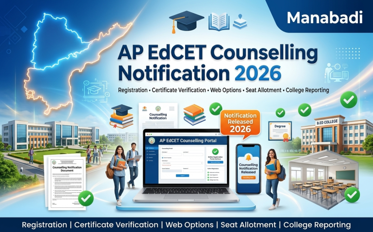 AP EdCET Counselling Notification 2026: Expected Date Registration, Schedule & Seat Allotment Direct Link@Manabadi