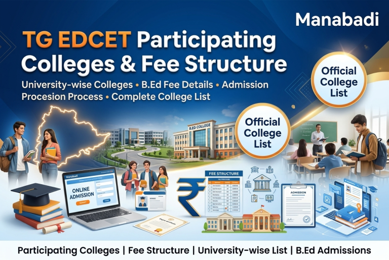 TG EdCET  Participating Colleges List & Fee Structure 2026: TS Edcet, Government & Private B.Ed Colleges List, Annual Fees, Eligibility