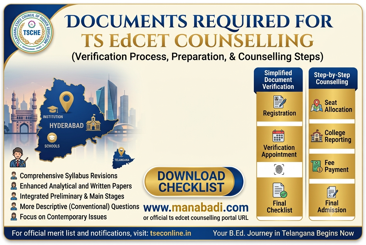 TS EdCET Counselling Documents Required 2026: Complete Documents ...