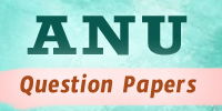 ANU M.Sc. - Zoology 1st Year June 2019 QP