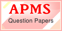 APMS PGT PD 2016 Question Paper