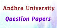 Andhra University B.Sc 6th Sem 2020 Model Paper