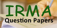 IRMA Gk Solved paper 2009