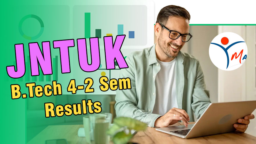 JNTUK B.Tech 4-2 Sem (R20, R19, R16, R13) Regular/Supply Results