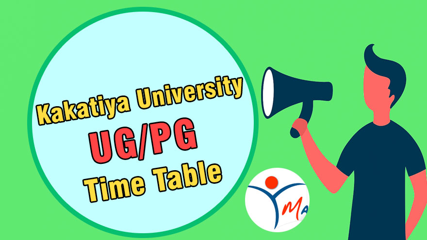 Kakatiya University UG/PG Time Table 2025