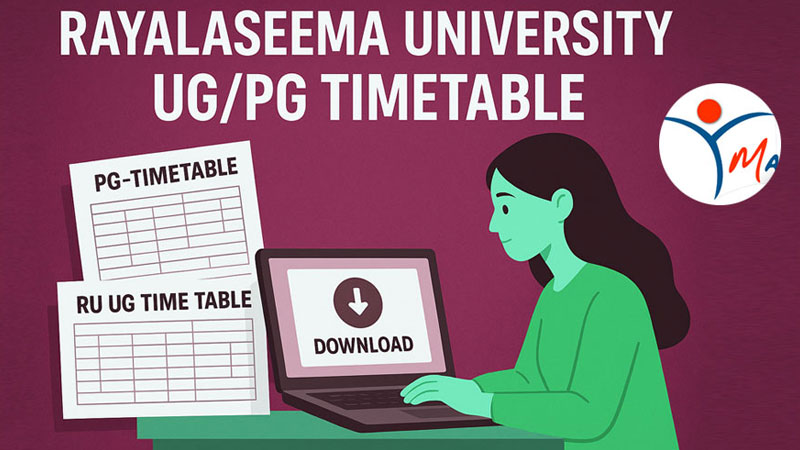 Rayalaseema University UG/PG Timetable 2025