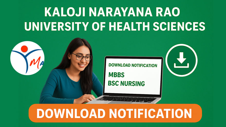 KNRUHS MBBS, BSC Nursing Notification
