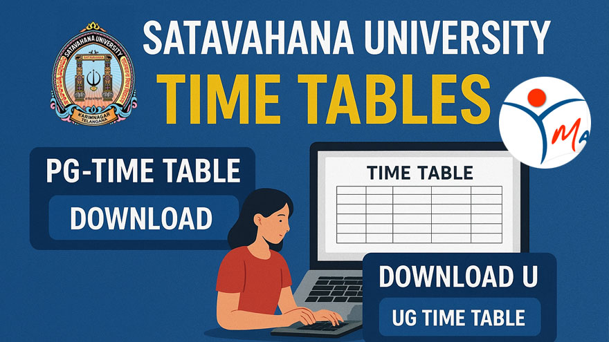 satavahana-university-timetable satavahana university UG/PG Time Table 2025